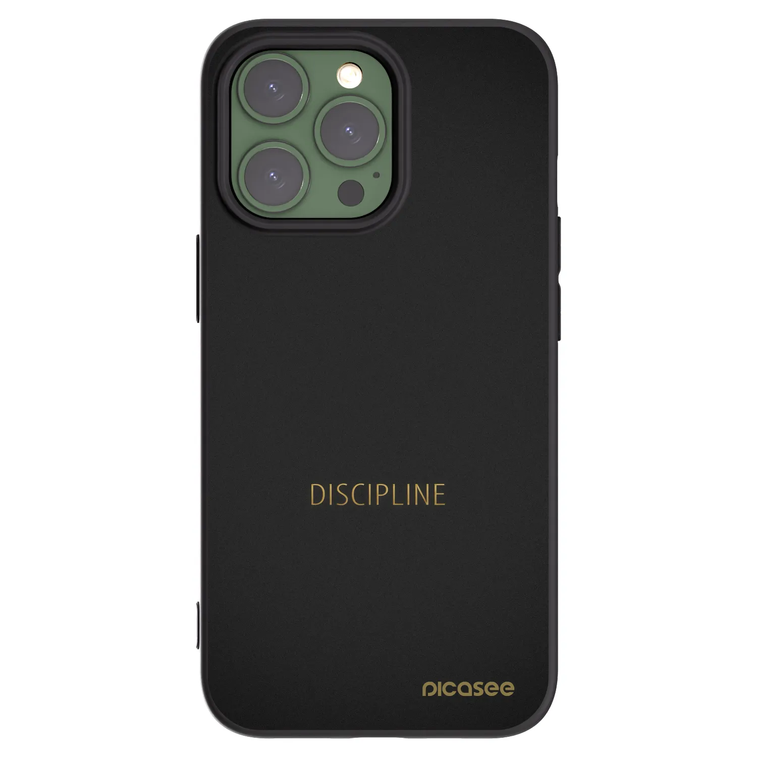 Picasee silikonový černý obal pro Apple iPhone 13 Pro - Discipline