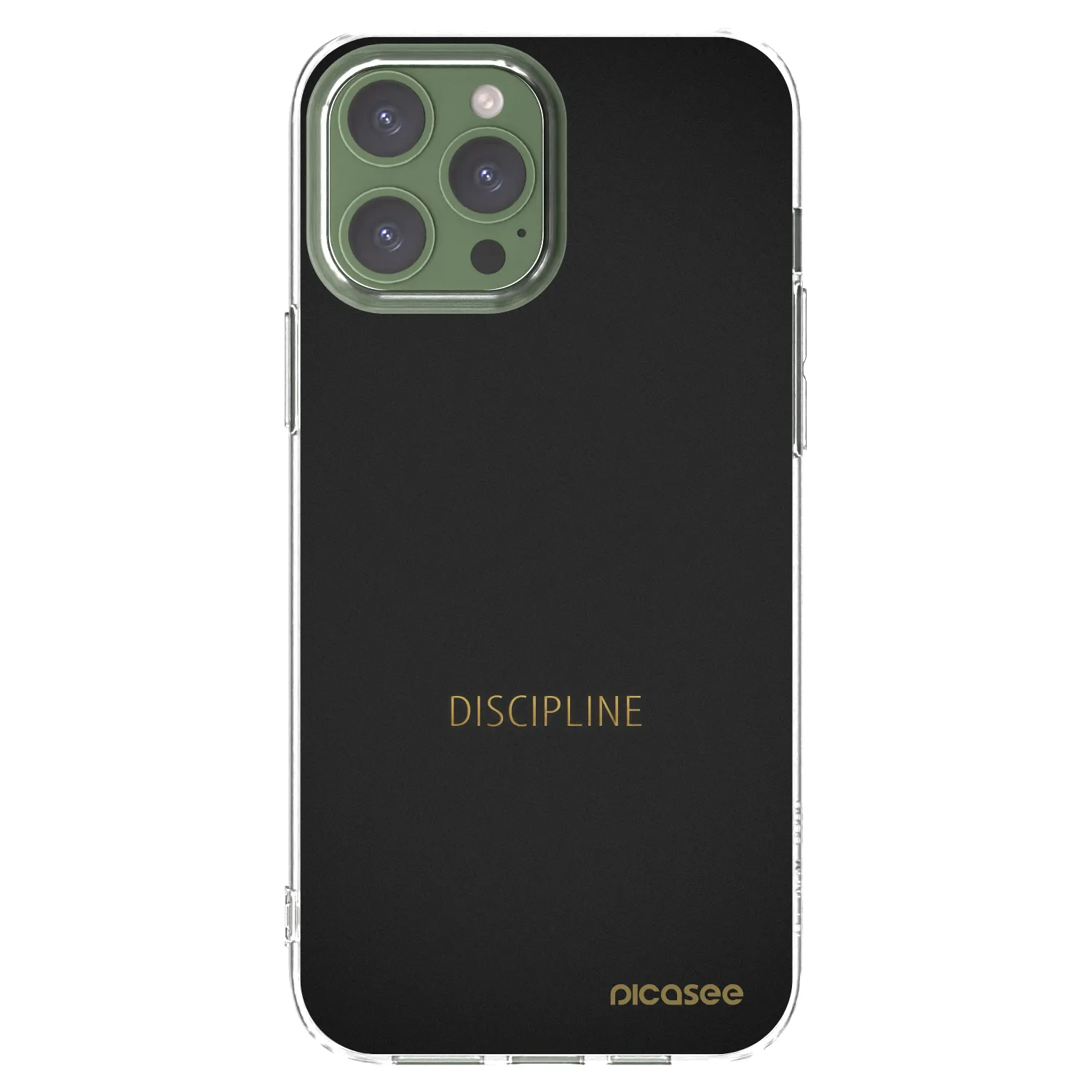 Picasee silikonový průhledný obal pro Apple iPhone 13 Pro Max - Discipline