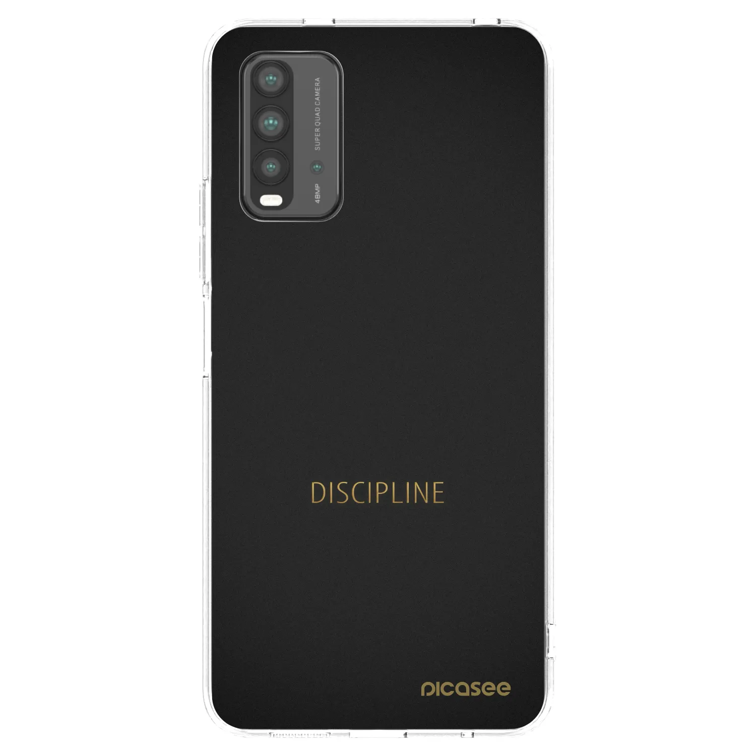 Picasee silikonový průhledný obal pro Xiaomi Redmi 9T - Discipline