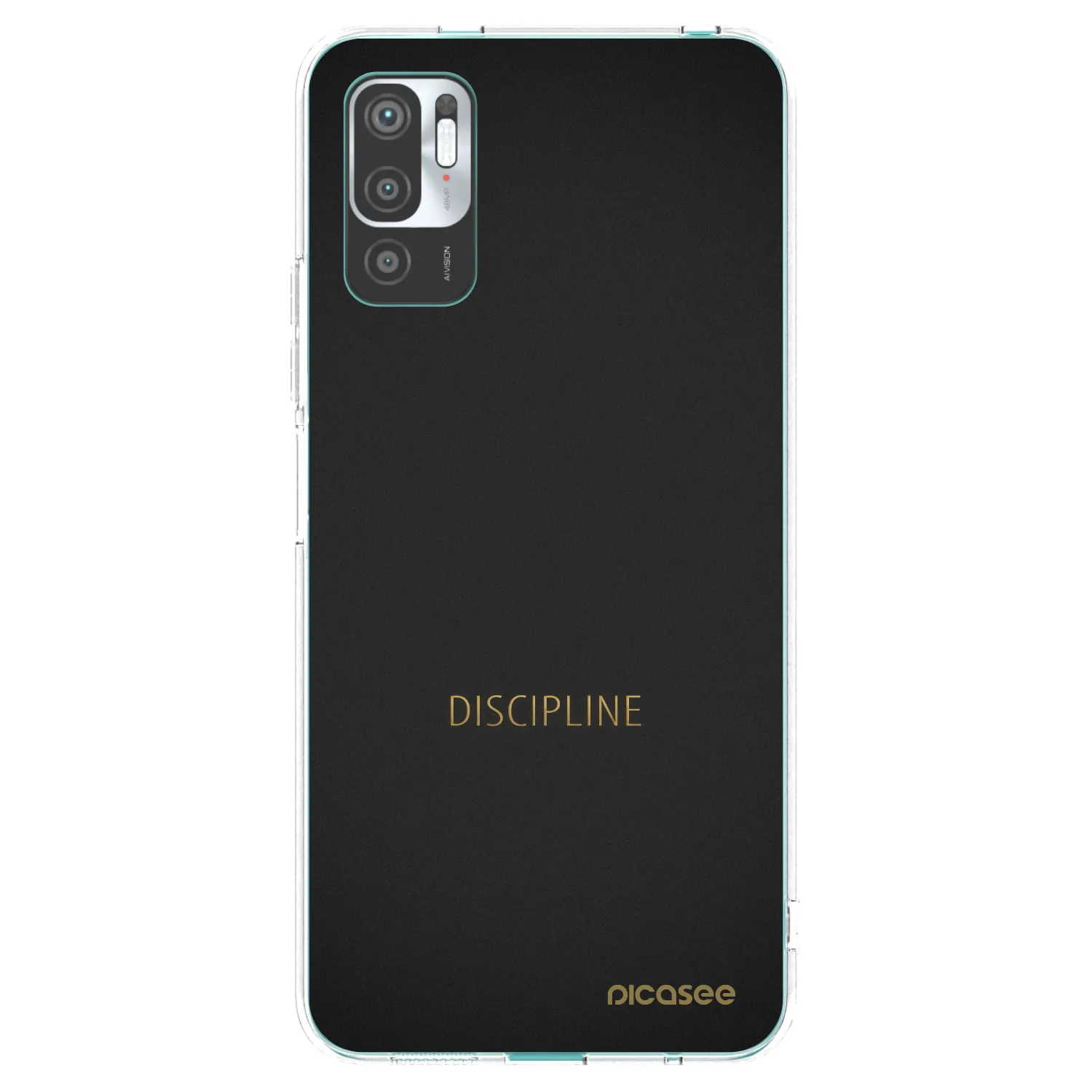 Picasee silikonový průhledný obal pro Xiaomi Redmi Note 10 5G - Discipline