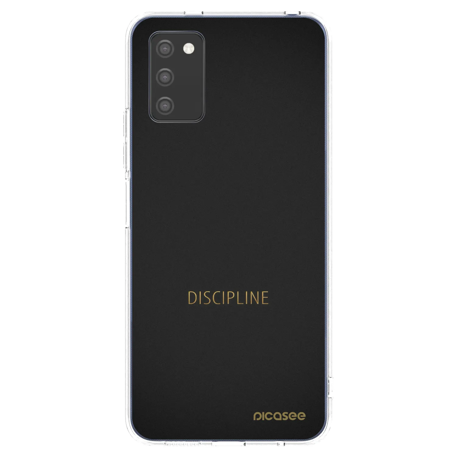 Picasee silikonový průhledný obal pro Samsung Galaxy A02s A025G - Discipline