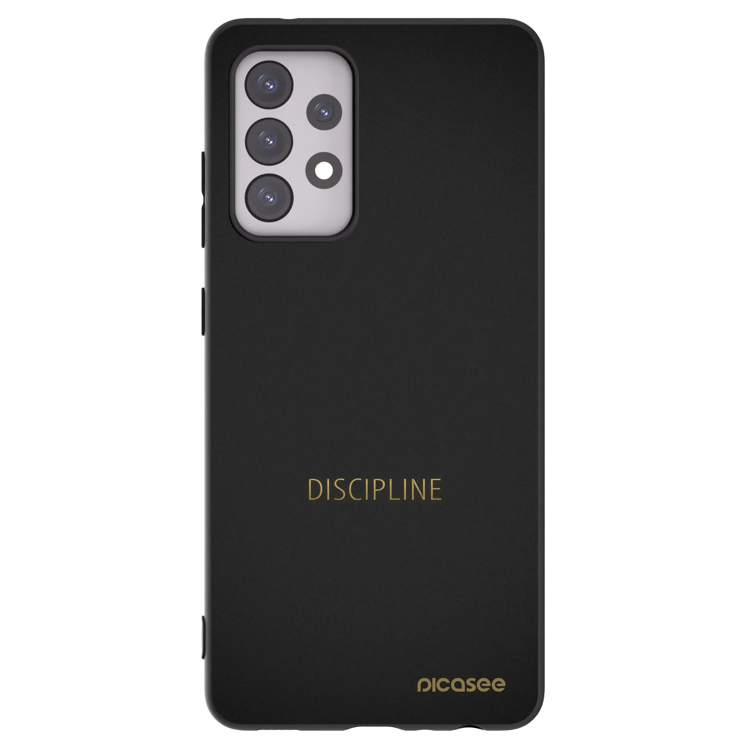Picasee silikonový černý obal pro Samsung Galaxy A52s 5G A528B - Discipline