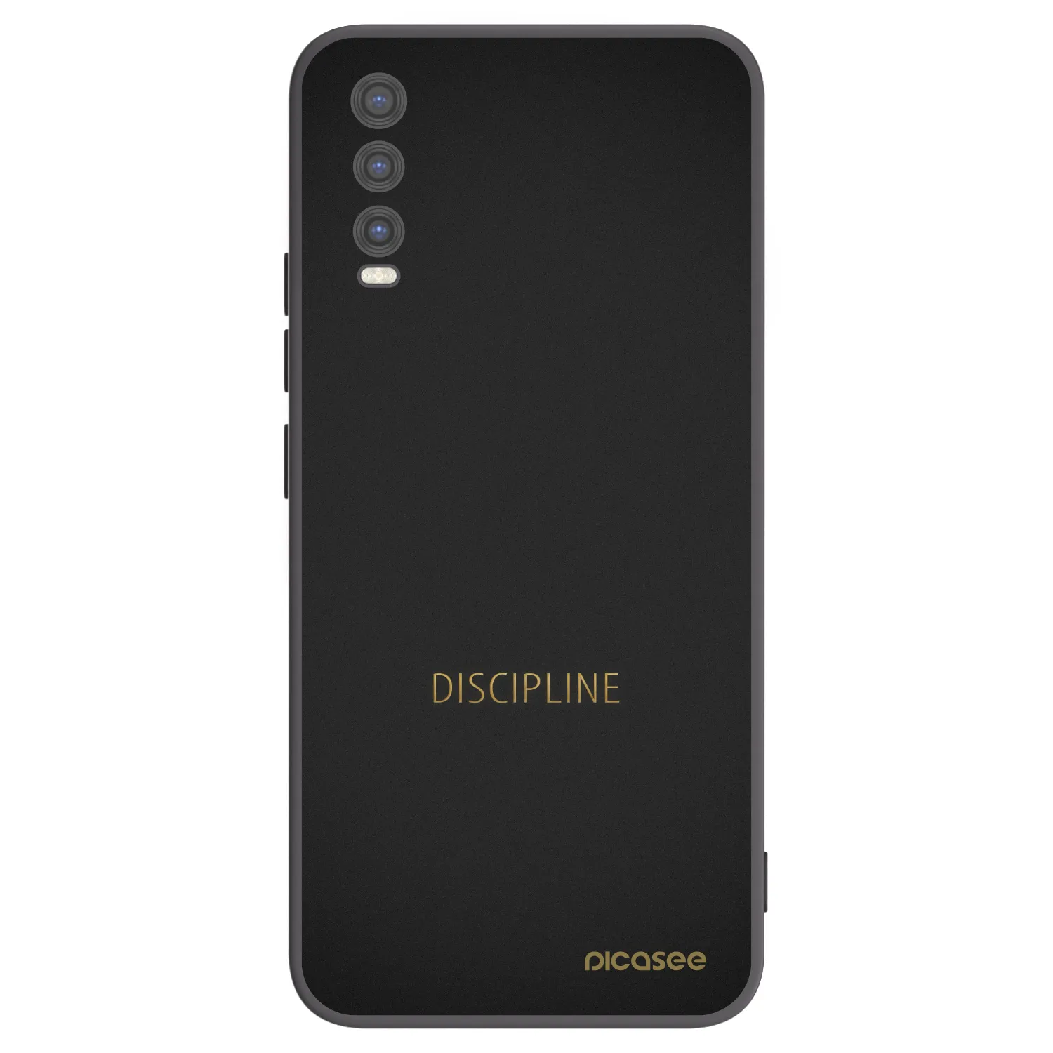 Picasee silikonový černý obal pro Vivo Y20s - Discipline