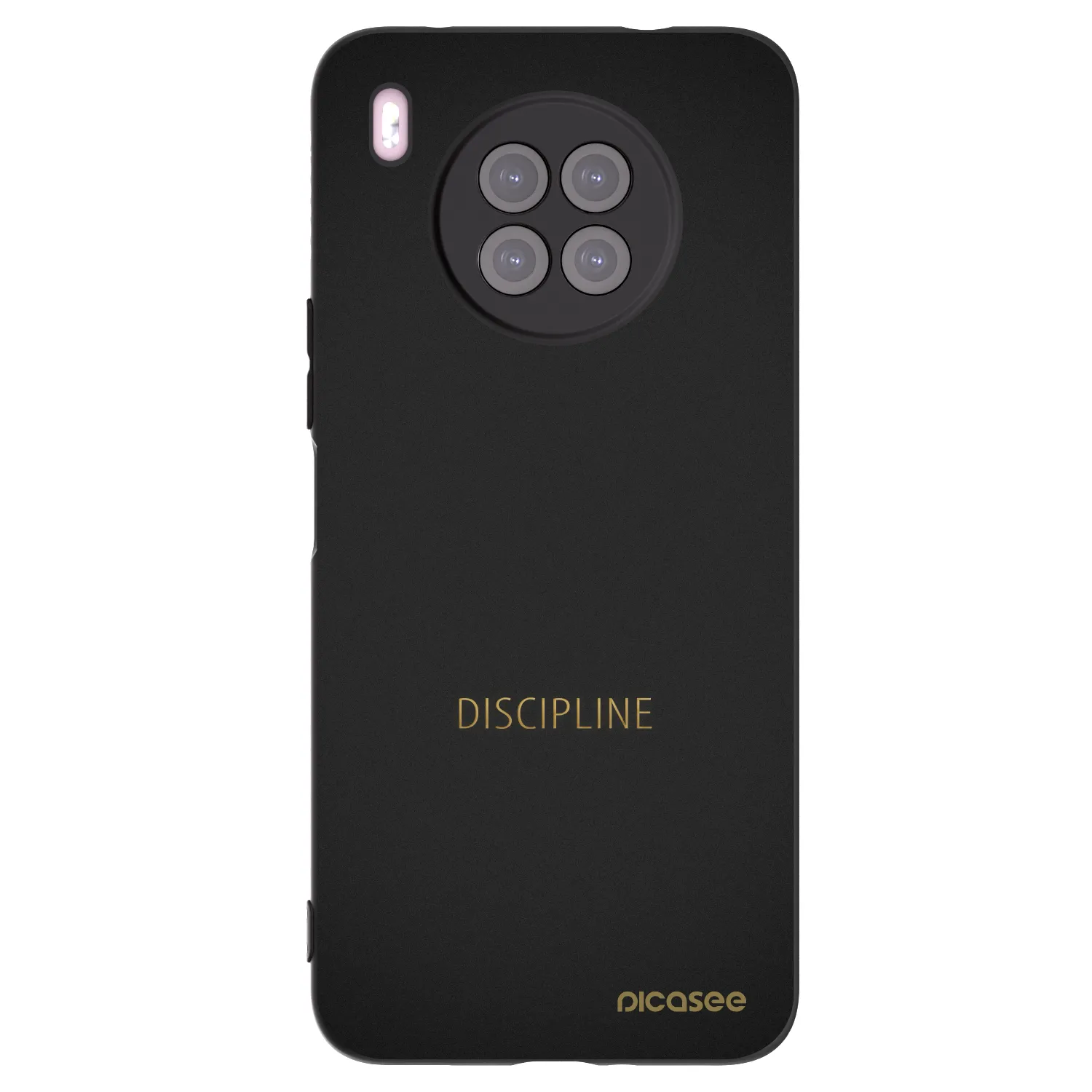 Picasee silikonový černý obal pro Huawei Nova 8i - Discipline