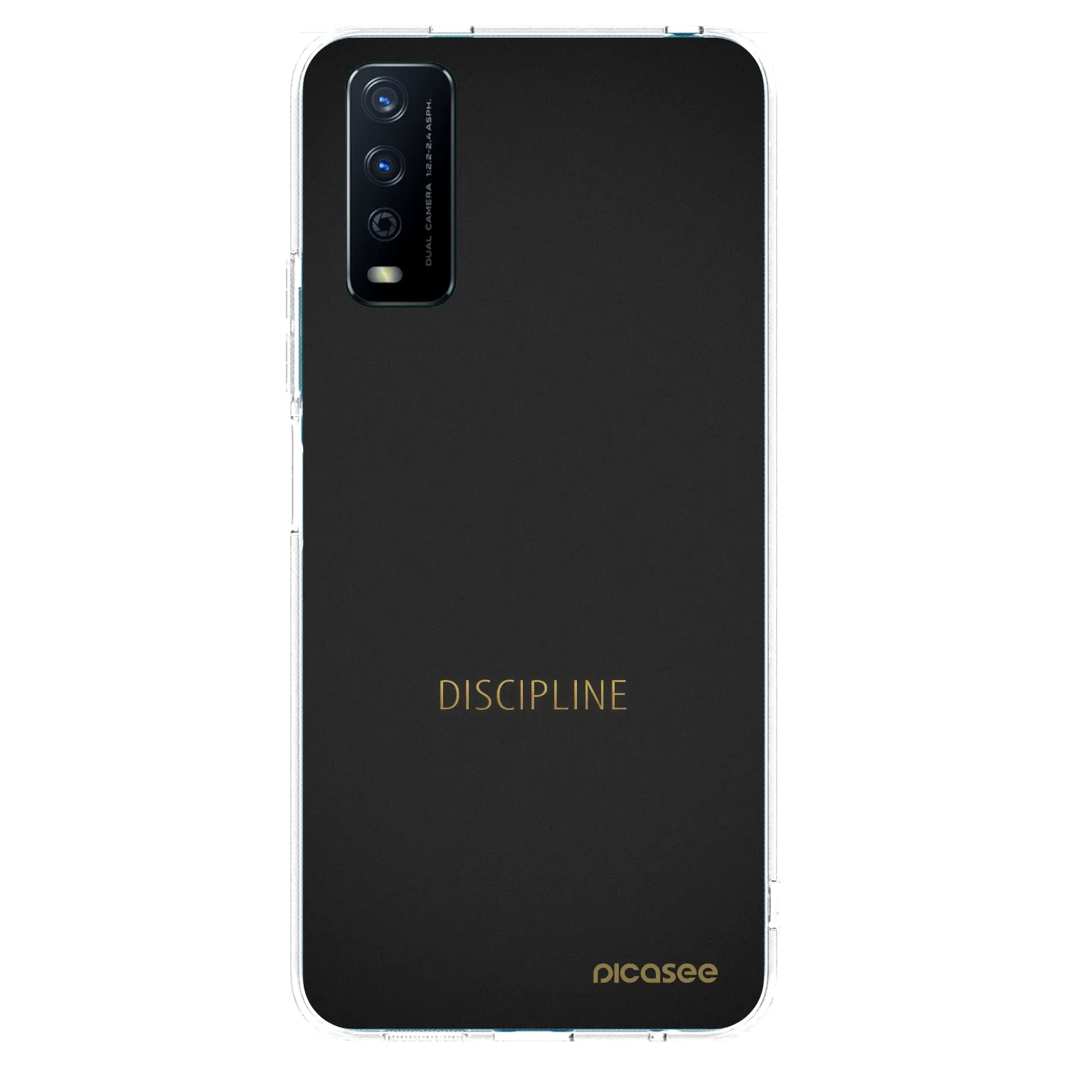 Picasee silikonový průhledný obal pro Vivo Y11s - Discipline
