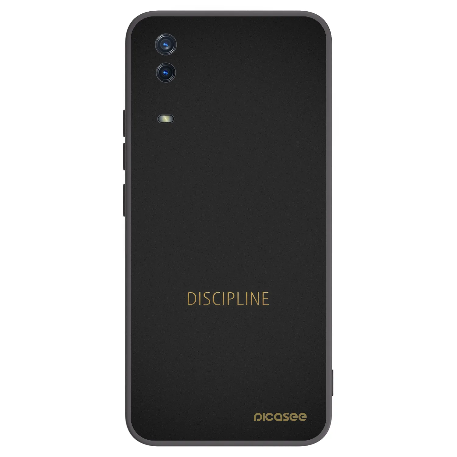 Picasee silikonový černý obal pro Vivo Y11s - Discipline