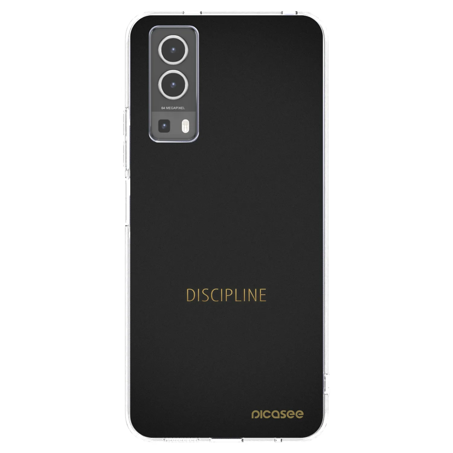 Picasee silikonový průhledný obal pro Vivo Y72 5G - Discipline