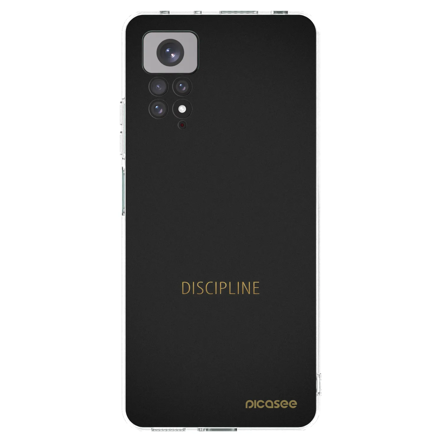 Levně Silikonový průhledný obal pro Xiaomi Redmi Note 11 - Discipline