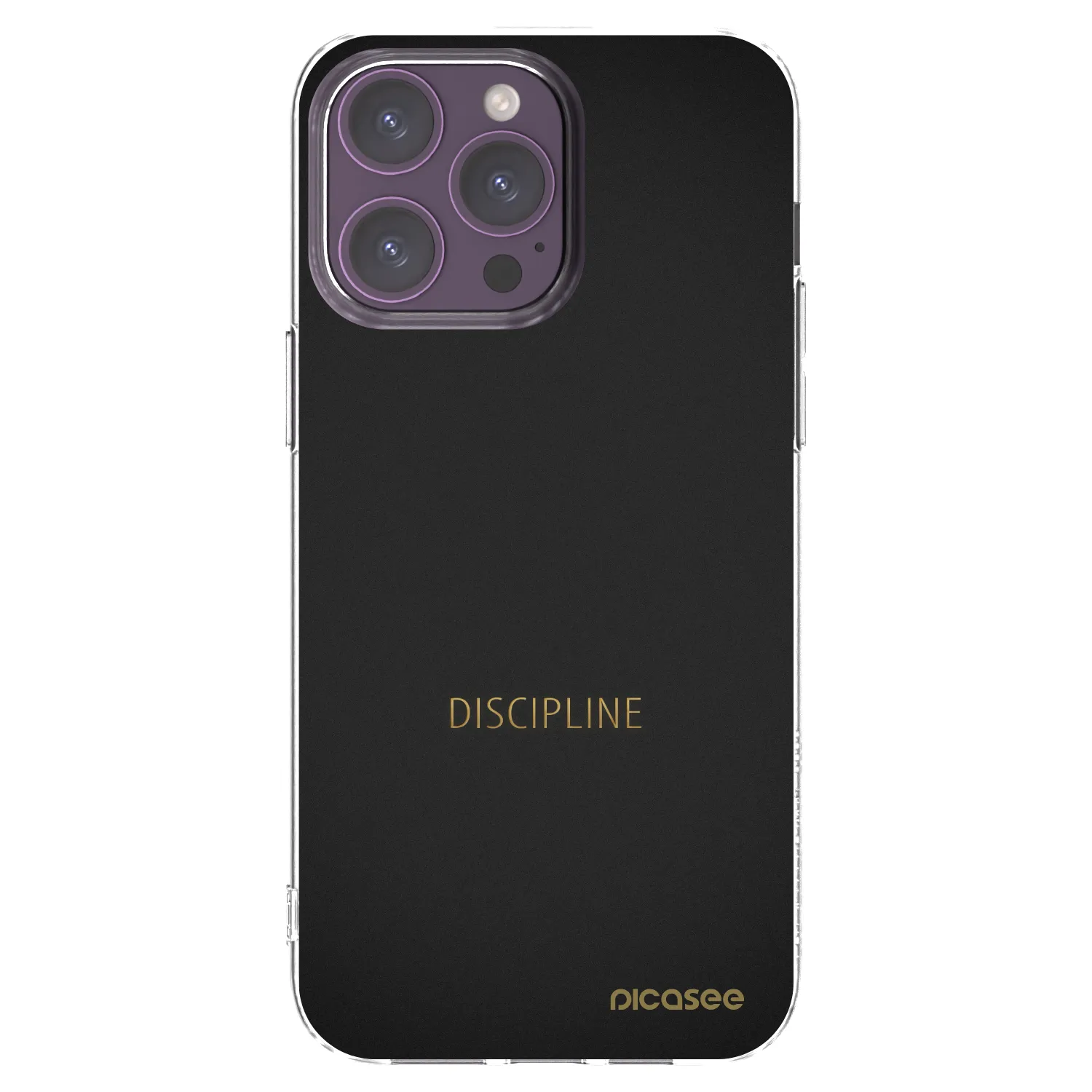 Picasee silikonový průhledný obal pro Apple iPhone 14 Pro Max - Discipline