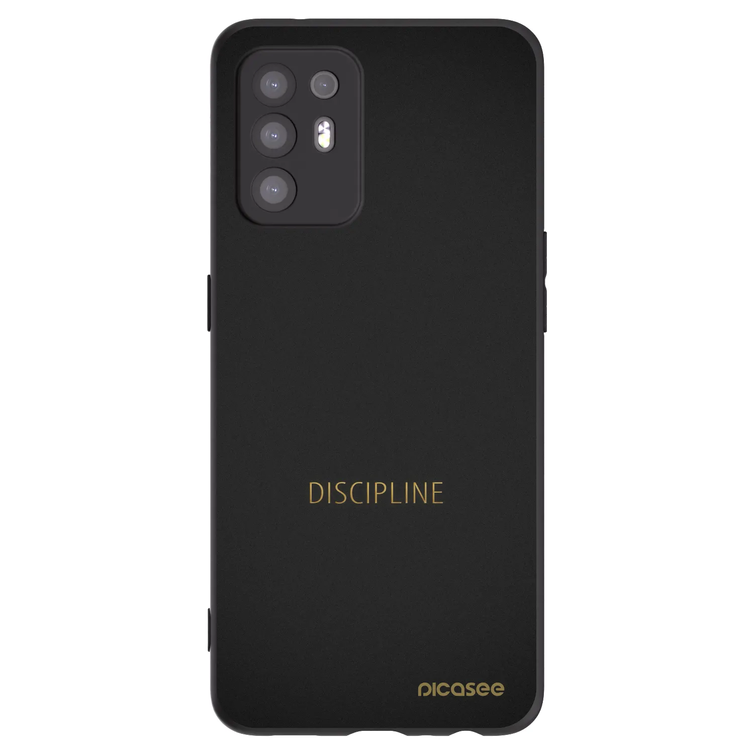 Picasee silikonový černý obal pro OPPO A94 5G - Discipline