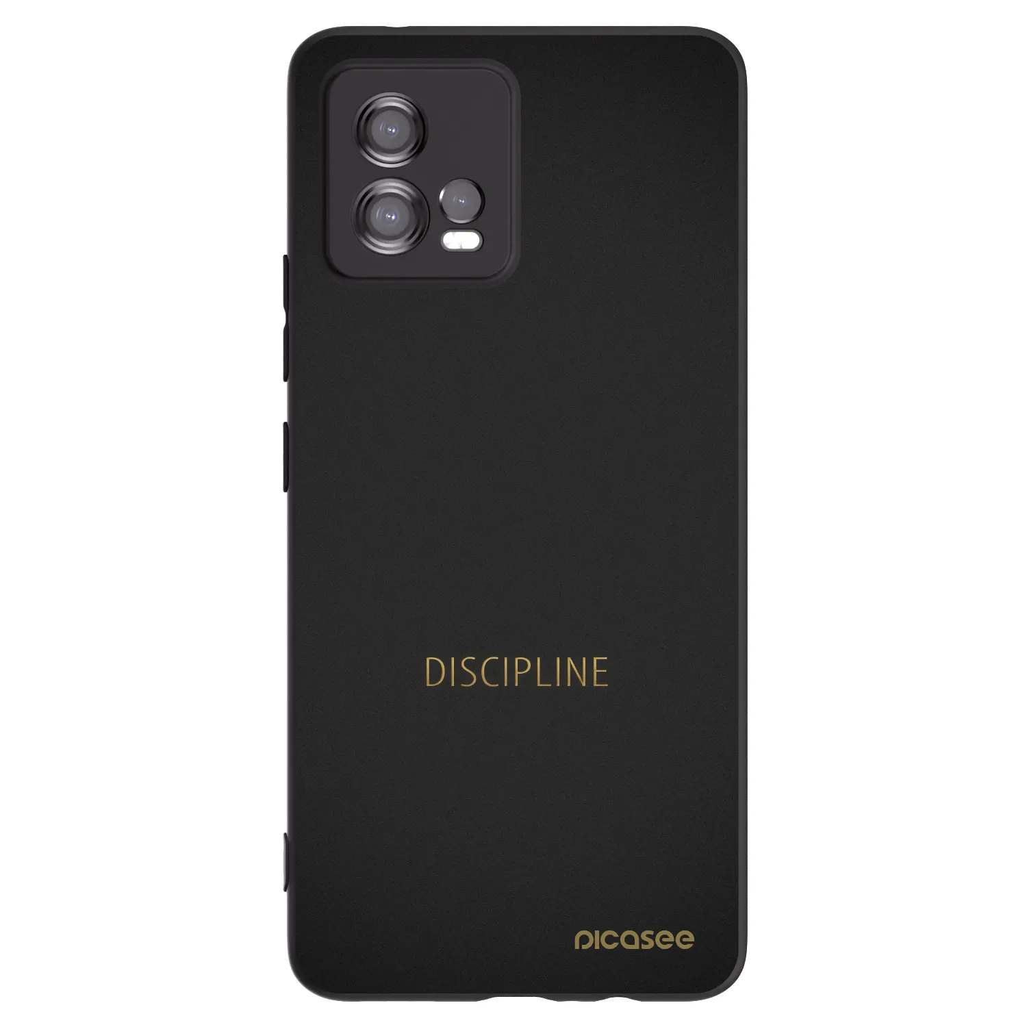 Picasee silikonový černý obal pro Motorola Moto G72 - Discipline