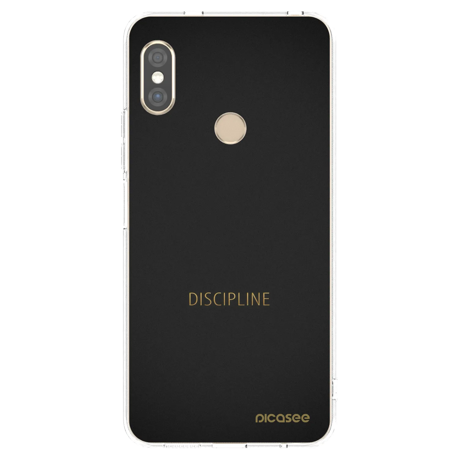 Picasee silikonový průhledný obal pro Xiaomi Redmi Note 5 Global - Discipline