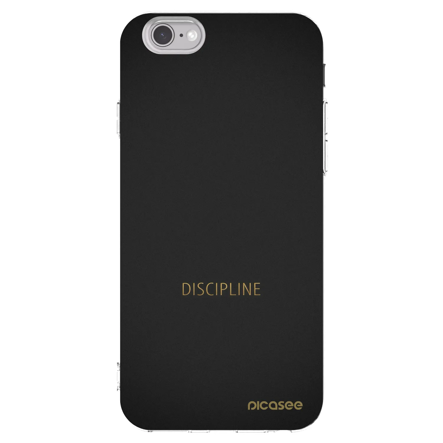 Picasee silikonový průhledný obal pro Apple iPhone 6/6S - Discipline