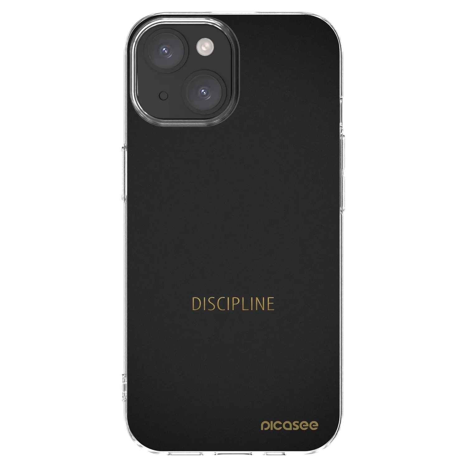 Picasee silikonový průhledný obal pro Apple iPhone 15 - Discipline