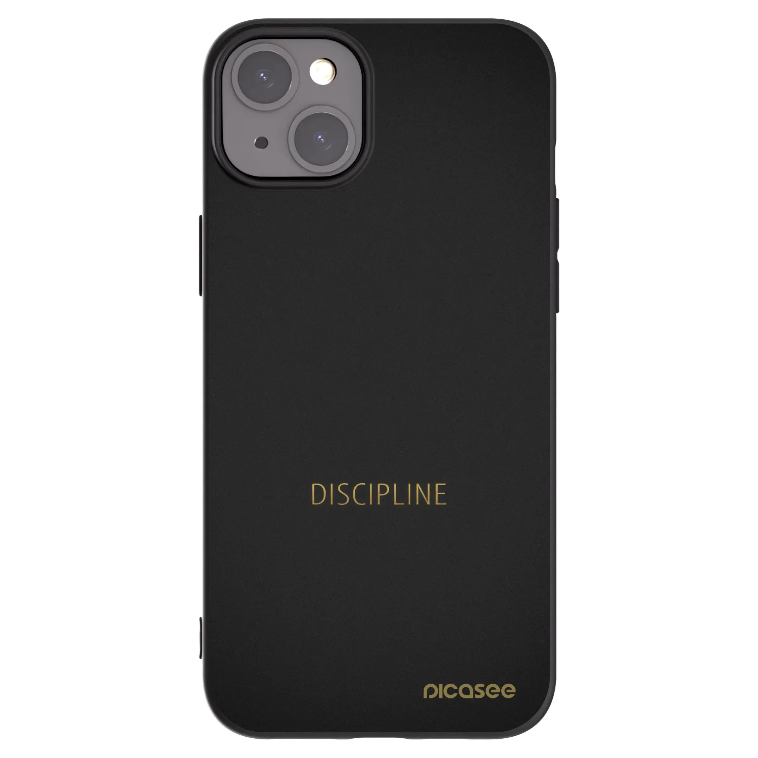 Picasee silikonový černý obal pro Apple iPhone 15 Plus - Discipline