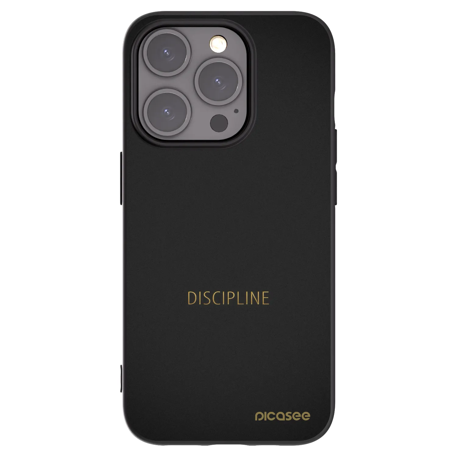 Picasee silikonový černý obal pro Apple iPhone 15 Pro - Discipline