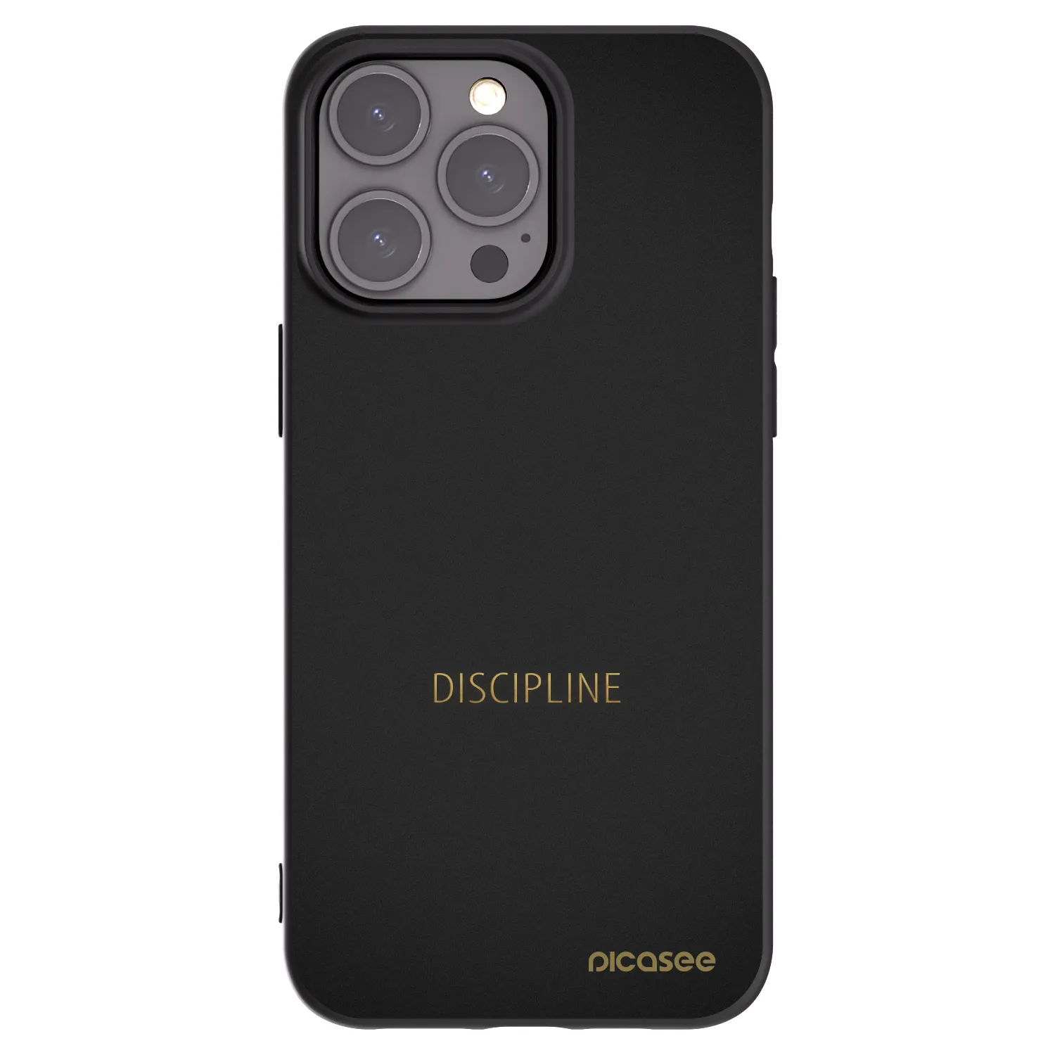 Picasee silikonový černý obal pro Apple iPhone 15 Pro Max - Discipline