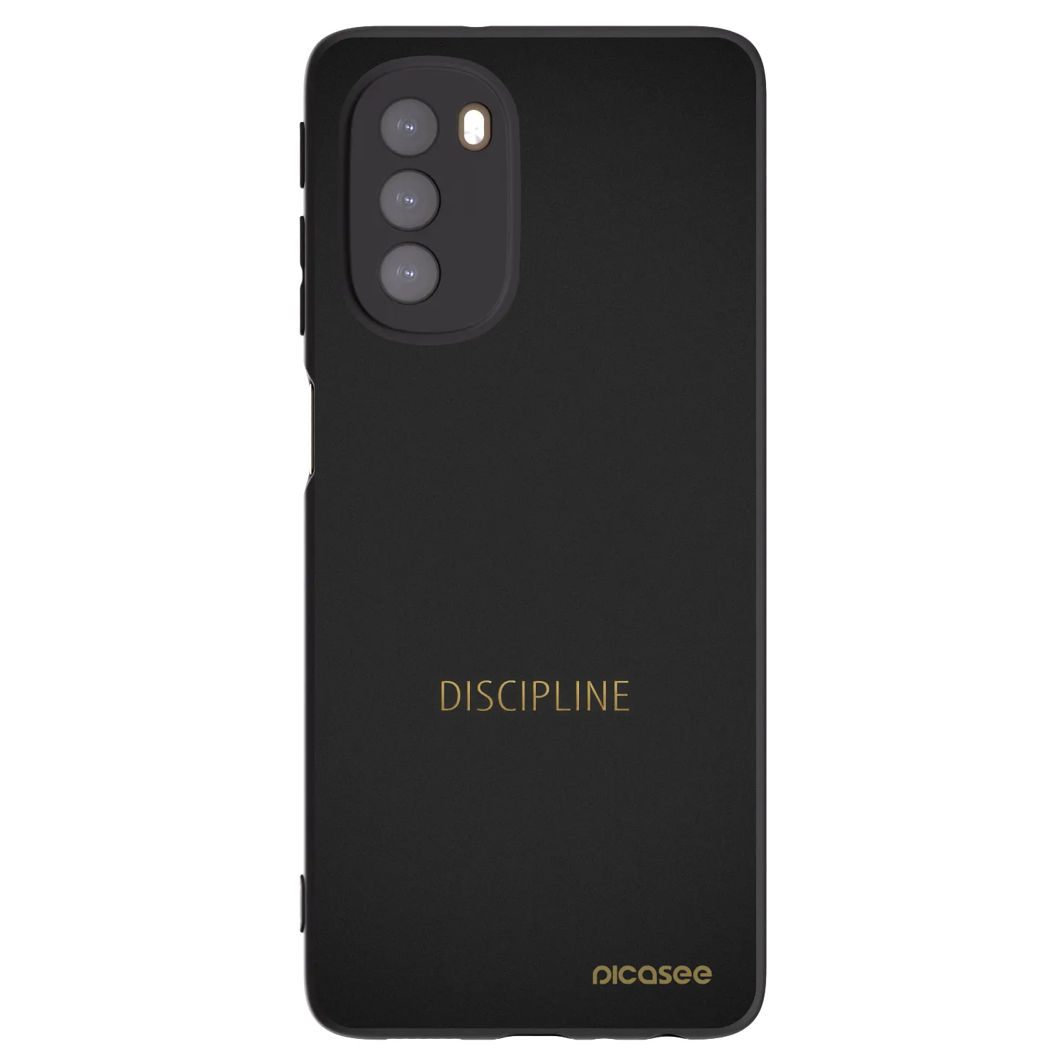 Picasee silikonový černý obal pro Motorola Moto G51 - Discipline