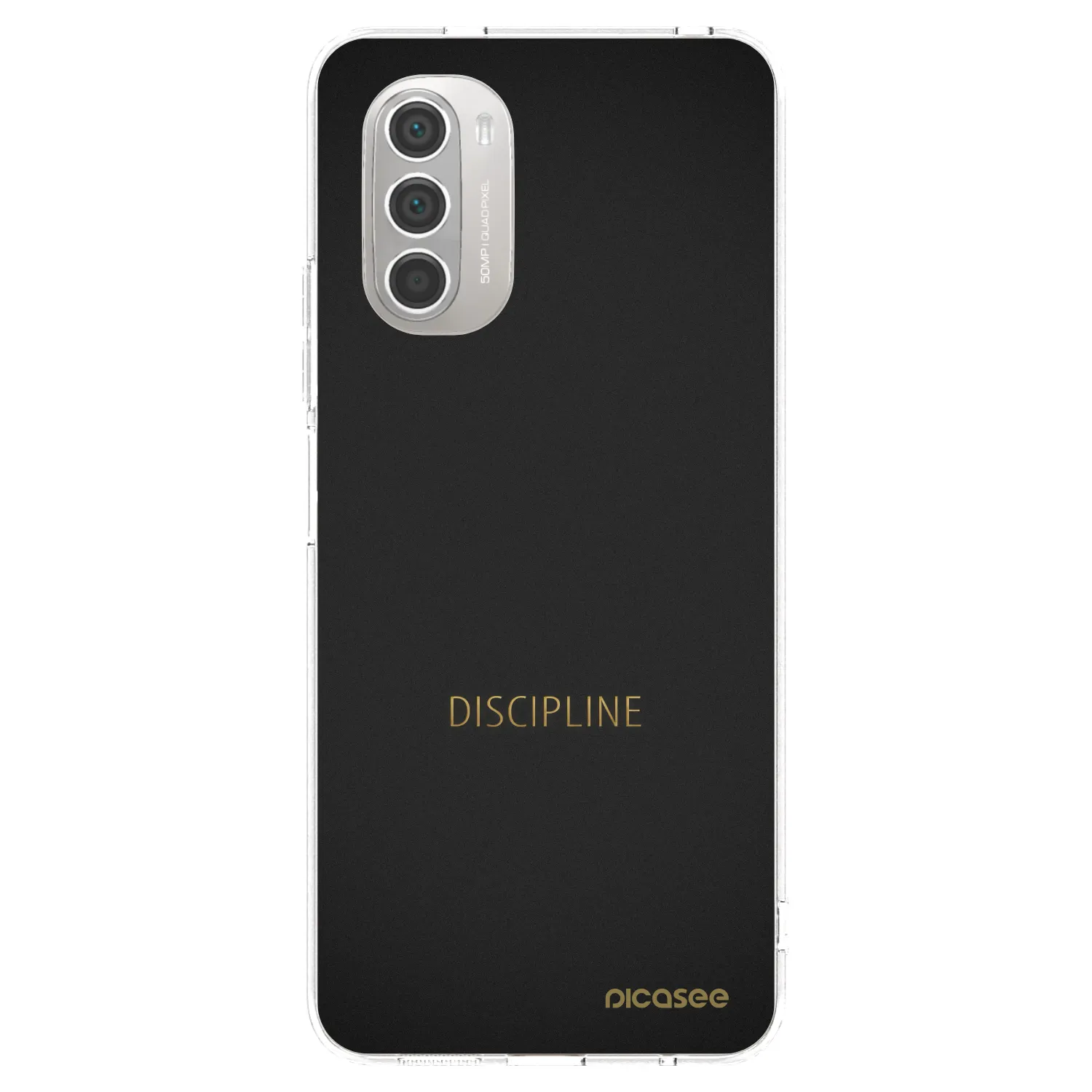 Picasee silikonový průhledný obal pro Motorola Moto G51 - Discipline