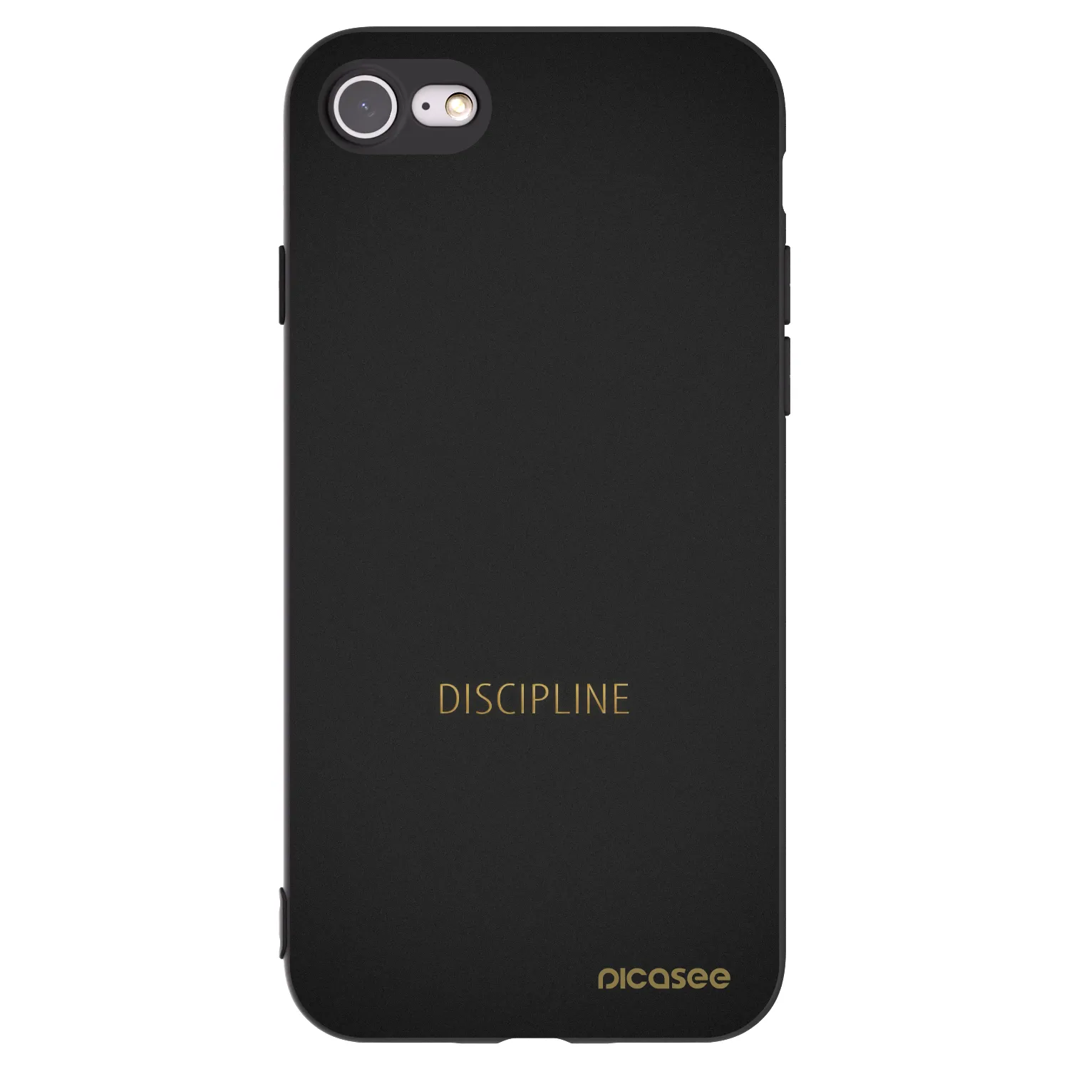 Picasee silikonový černý obal pro Apple iPhone 7 - Discipline