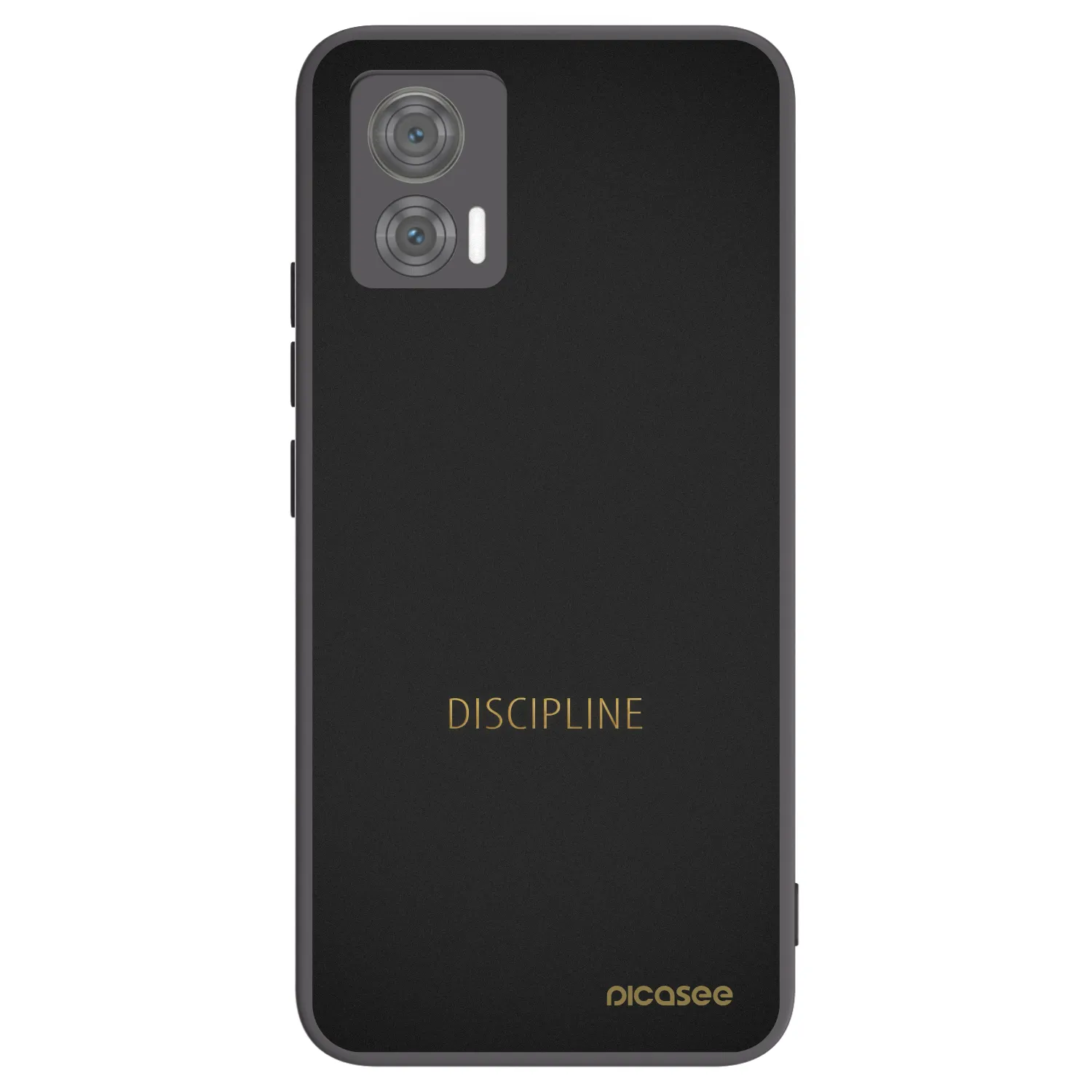 Picasee silikonový černý obal pro Motorola Edge 30 Neo - Discipline