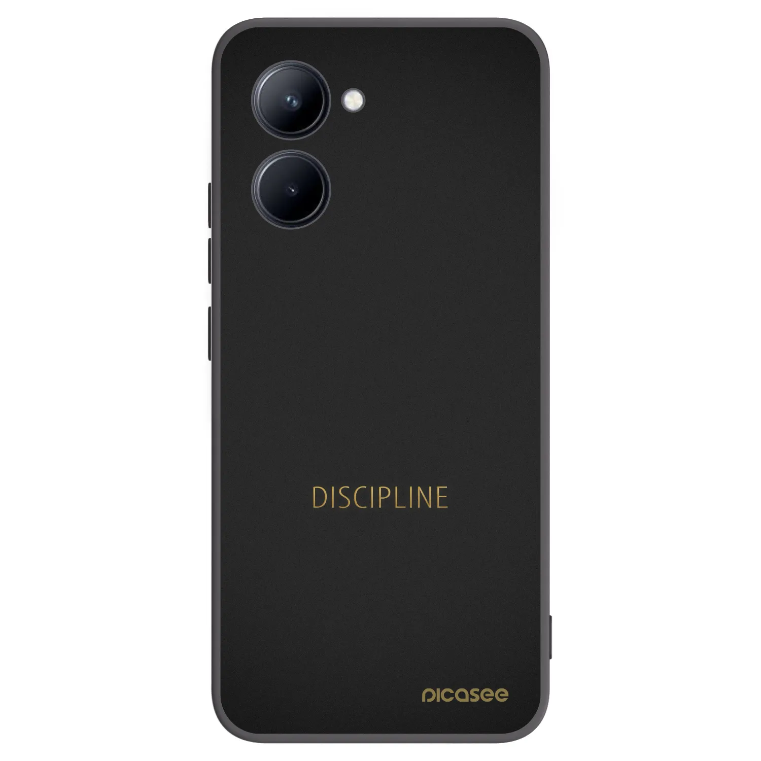 Picasee silikonový černý obal pro Realme C33 (2023) - Discipline