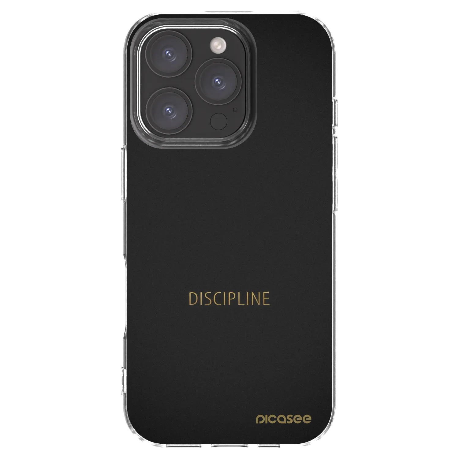 Picasee silikonový průhledný obal pro Apple iPhone 16 Pro - Discipline