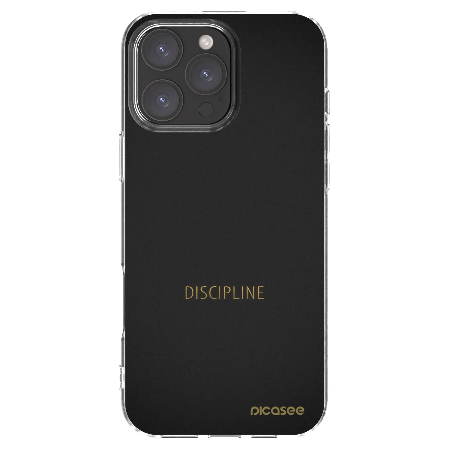 Picasee silikonový průhledný obal pro Apple iPhone 16 Pro Max - Discipline