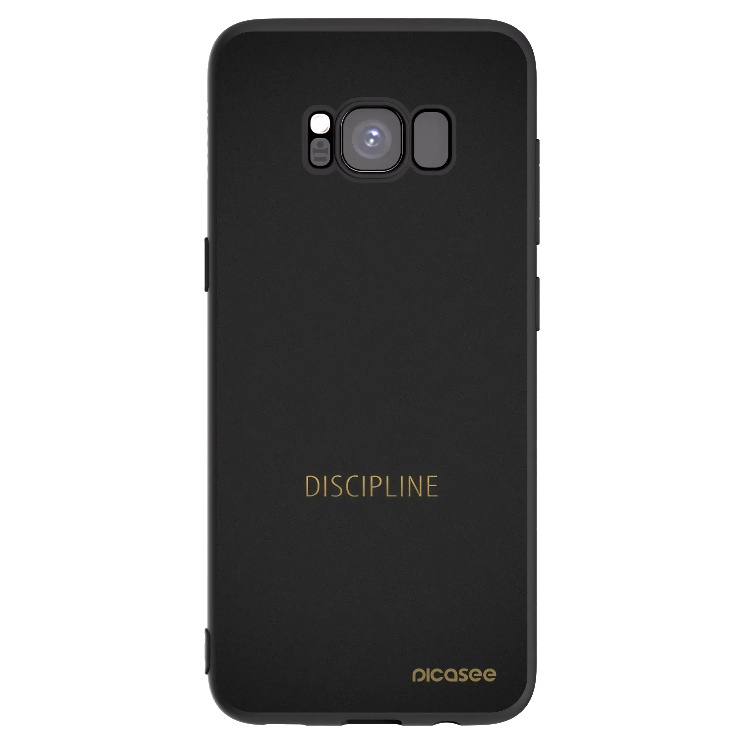 Picasee silikonový černý obal pro Samsung Galaxy S8 G950F - Discipline