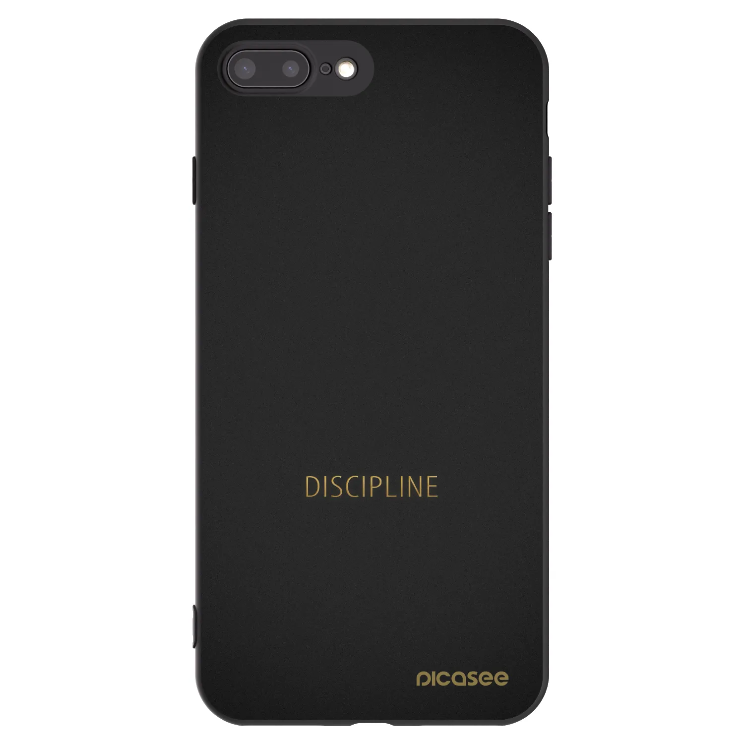Picasee silikonový černý obal pro Apple iPhone 8 Plus - Discipline