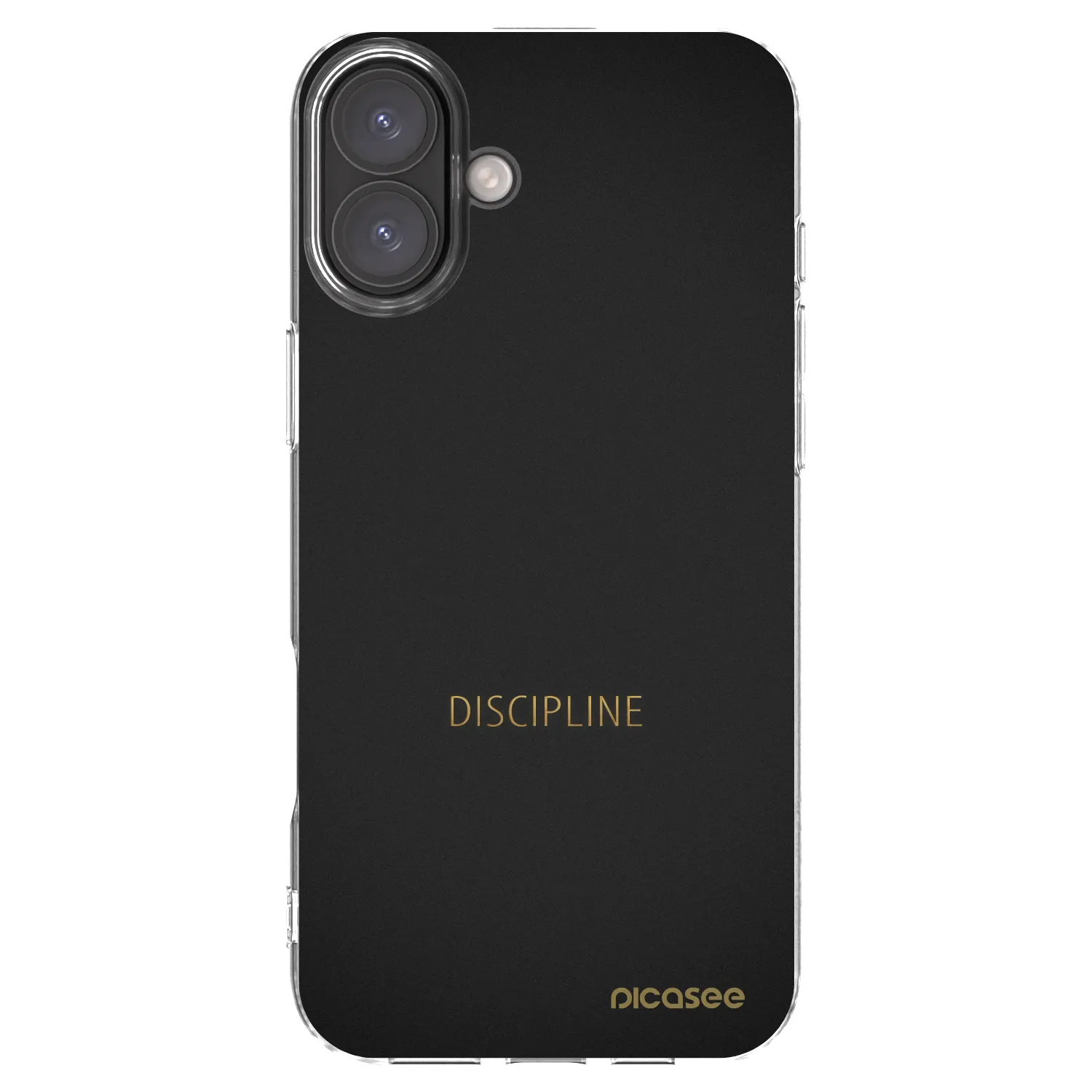 Picasee silikonový průhledný obal pro Apple iPhone 16 Plus - Discipline