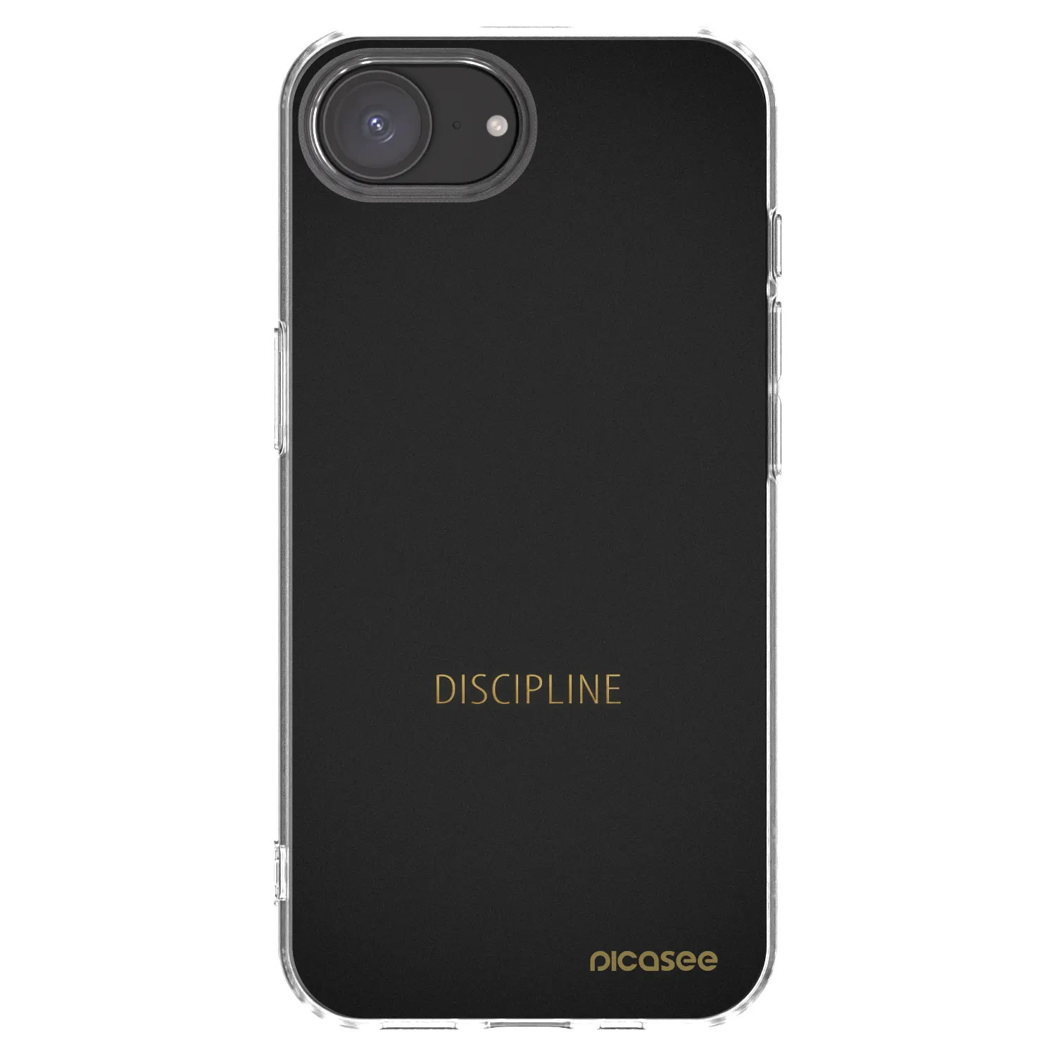 Picasee silikonový průhledný obal pro Apple iPhone 16e - Discipline