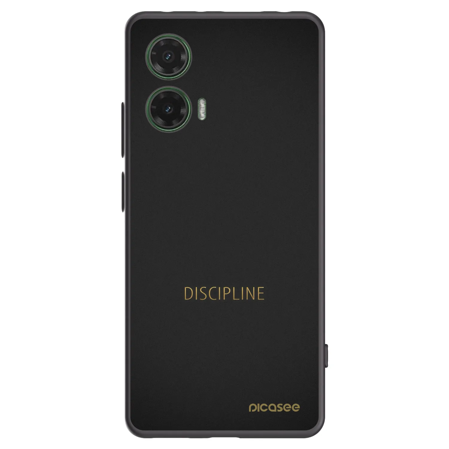 Picasee silikonový černý obal pro Motorola Moto G35 5G - Discipline