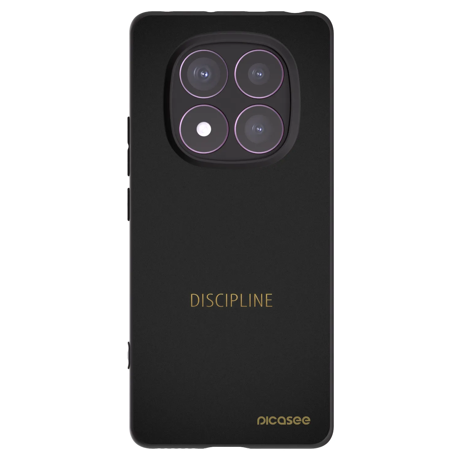 Picasee silikonový černý obal pro Xiaomi Redmi Note 14 Pro 4G - Discipline