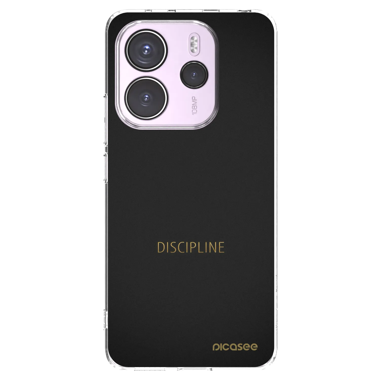 Picasee silikonový průhledný obal pro Xiaomi Redmi Note 14 4G - Discipline