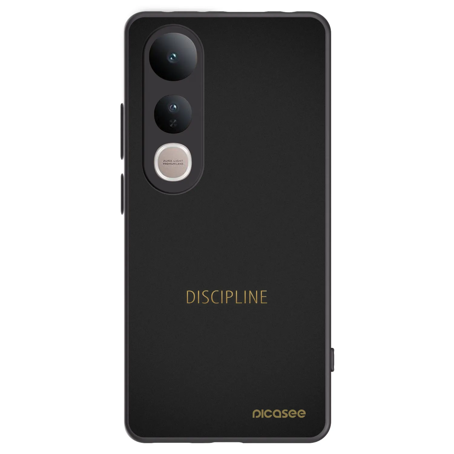 Picasee silikonový černý obal pro Vivo V50 Lite 5G - Discipline