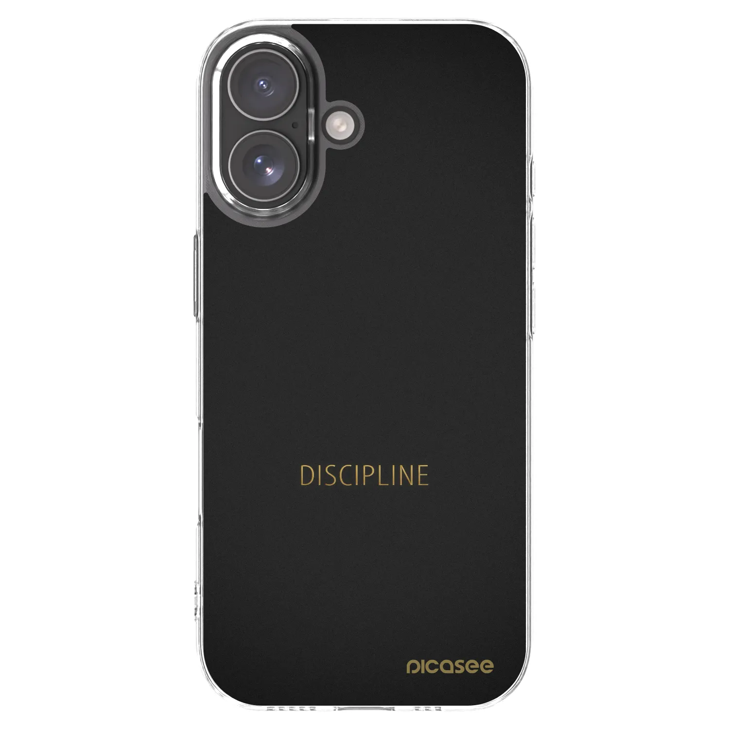 Picasee silikonový průhledný obal pro Apple iPhone 17 - Discipline