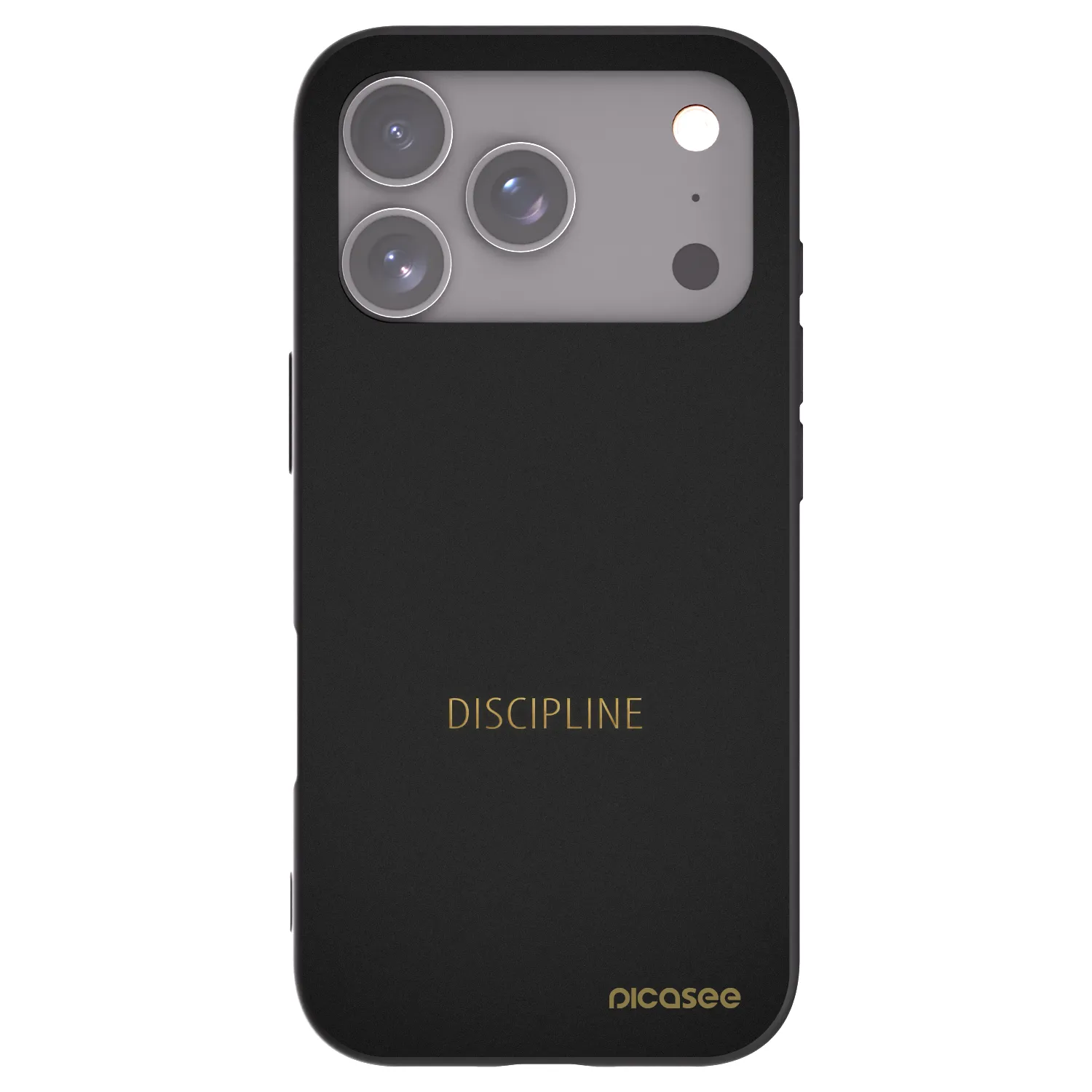 Picasee silikonový černý obal pro Apple iPhone 17 Pro - Discipline