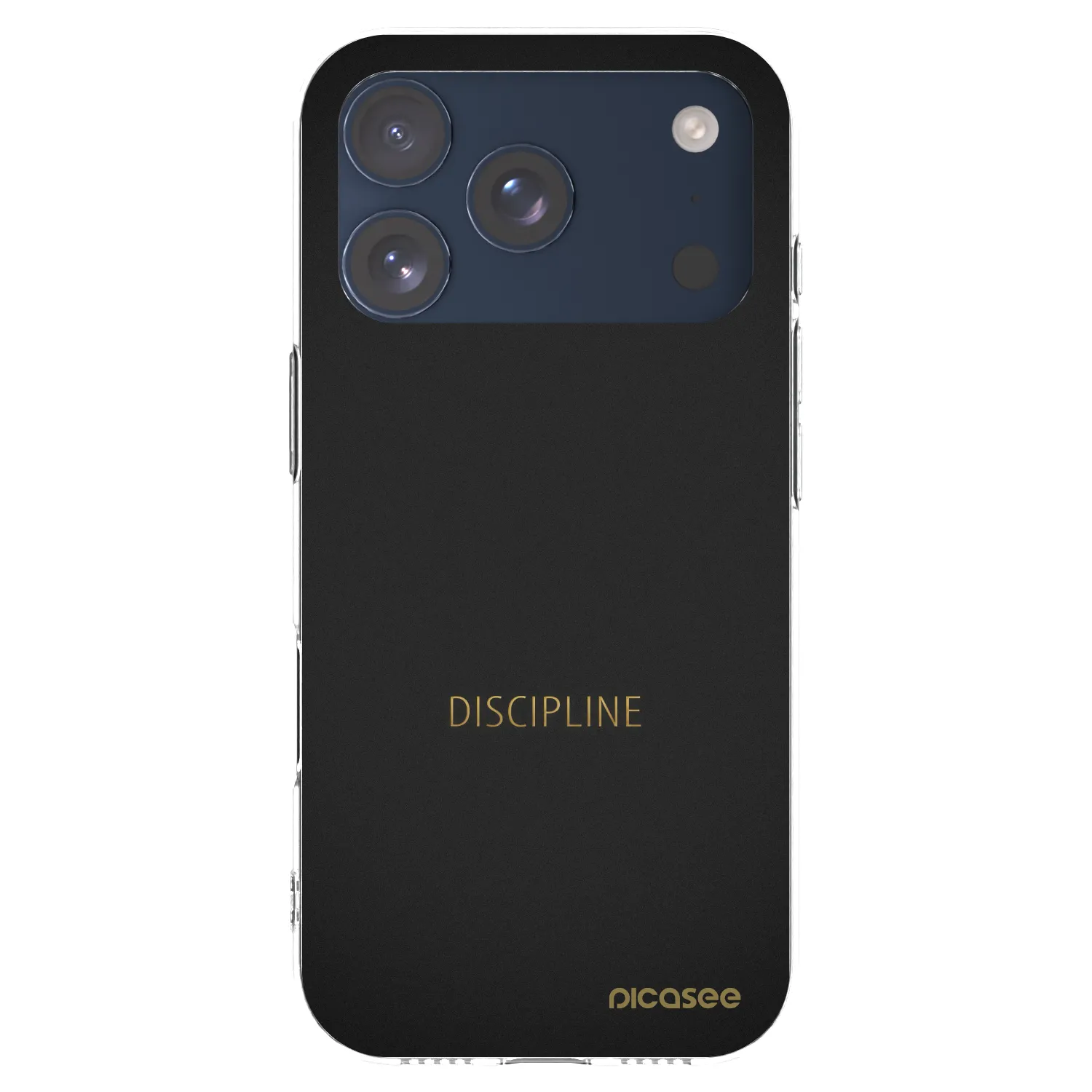 Picasee silikonový průhledný obal pro Apple iPhone 17 Pro - Discipline