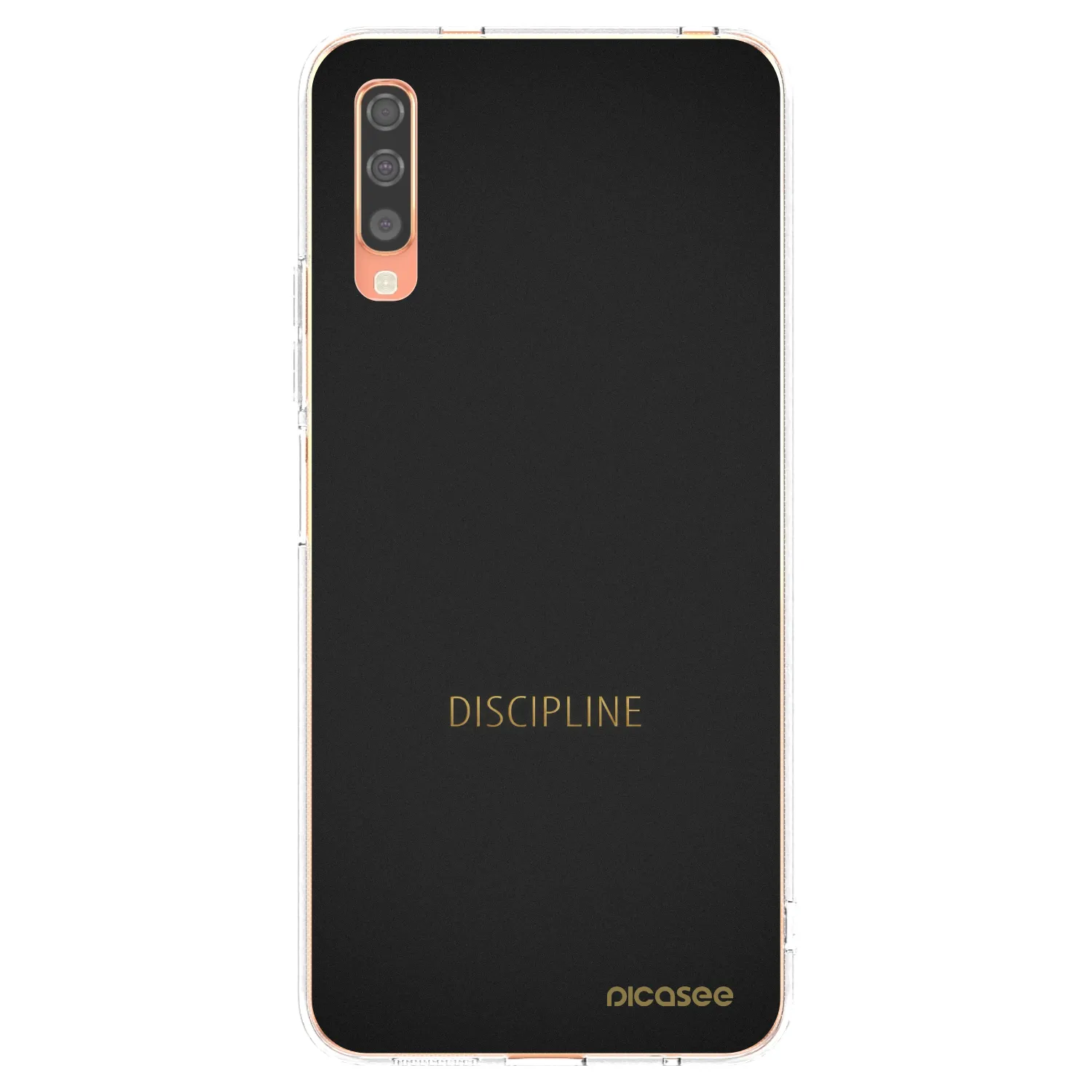 Picasee silikonový průhledný obal pro Samsung Galaxy A70 A705F - Discipline