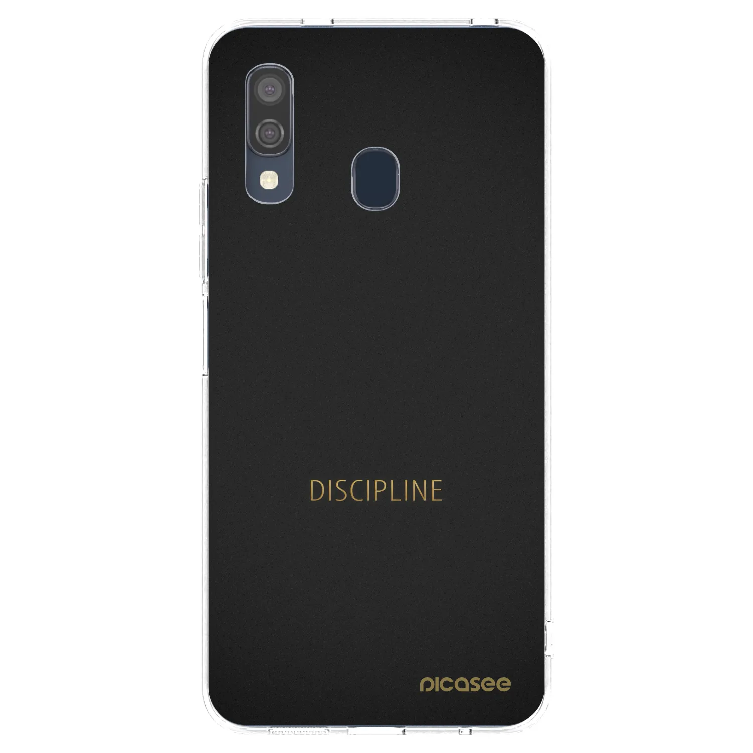 Picasee silikonový průhledný obal pro Samsung Galaxy A40 A405F - Discipline