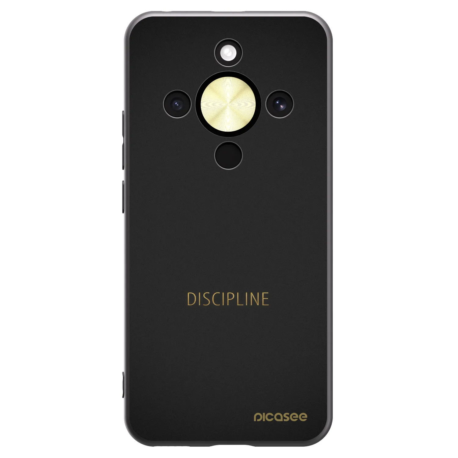 Picasee silikonový černý obal pro Honor Magic8 Lite 5G - Discipline