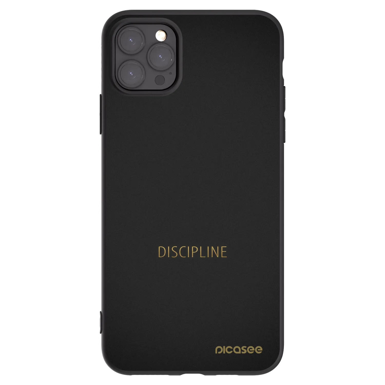 Picasee silikonový černý obal pro Apple iPhone 11 Pro Max - Discipline