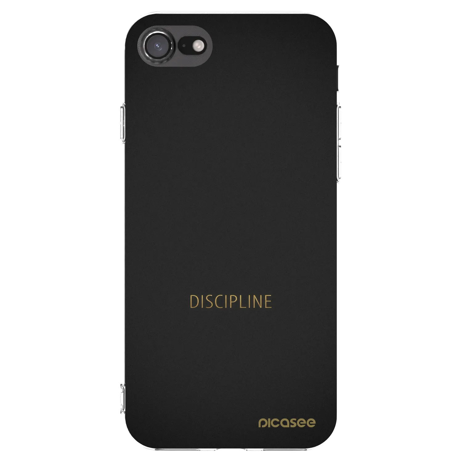 Picasee silikonový průhledný obal pro Apple iPhone 8 - Discipline