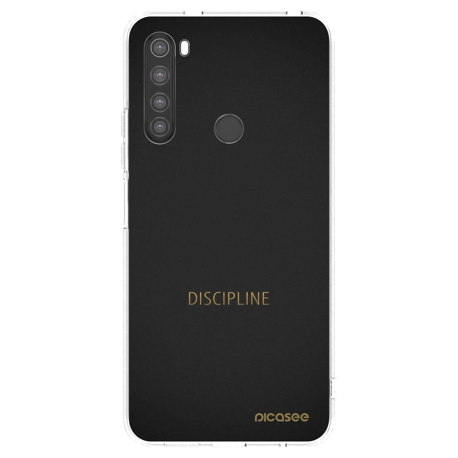 Picasee silikonový průhledný obal pro Xiaomi Redmi Note 8 - Discipline
