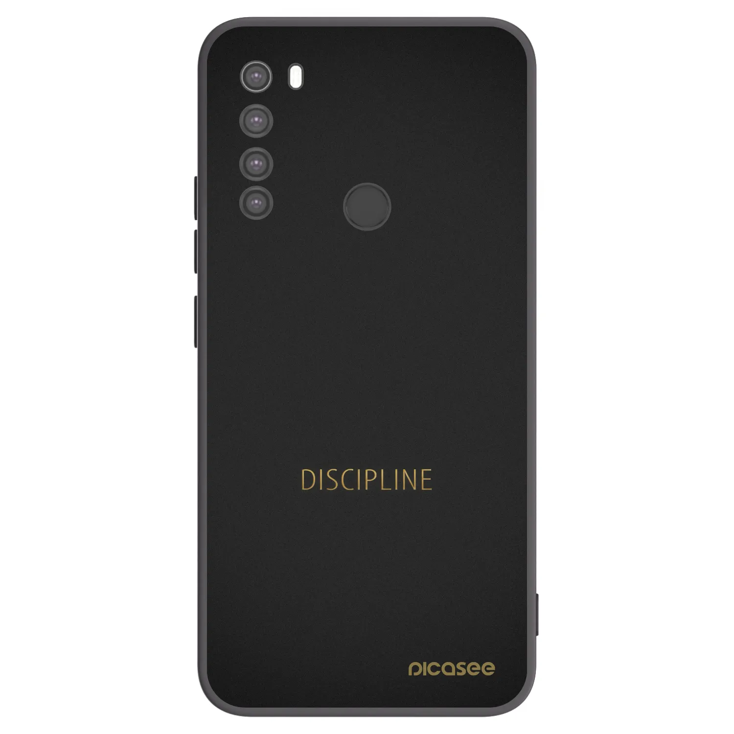 Picasee silikonový černý obal pro Xiaomi Redmi Note 8 - Discipline