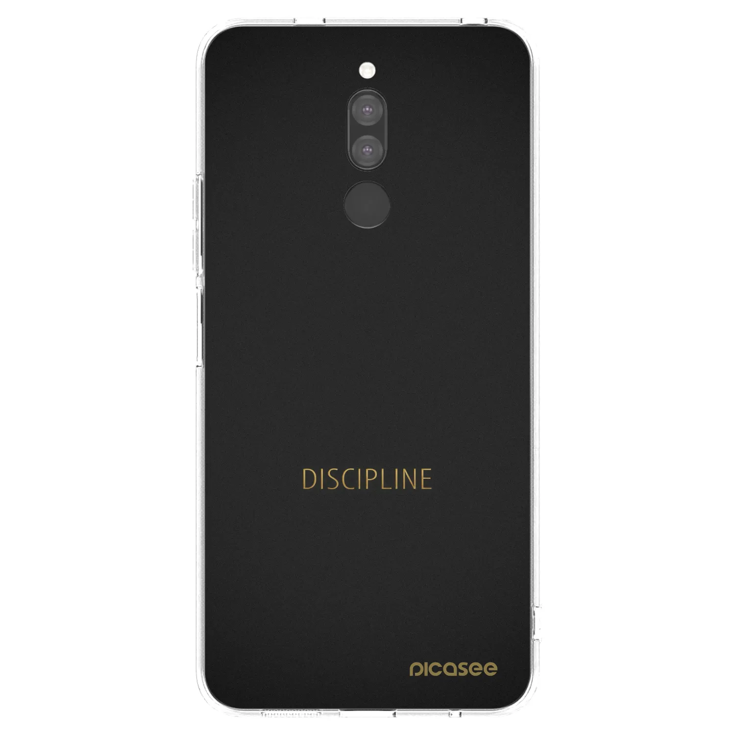 Picasee silikonový průhledný obal pro Xiaomi Redmi 8 - Discipline