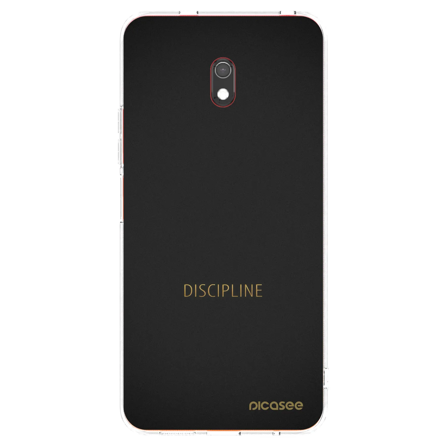 Picasee silikonový průhledný obal pro Xiaomi Redmi 8A - Discipline
