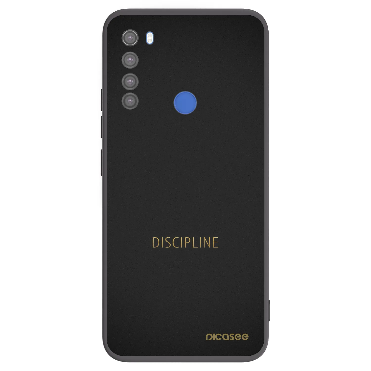 Picasee silikonový černý obal pro Xiaomi Redmi Note 8T - Discipline