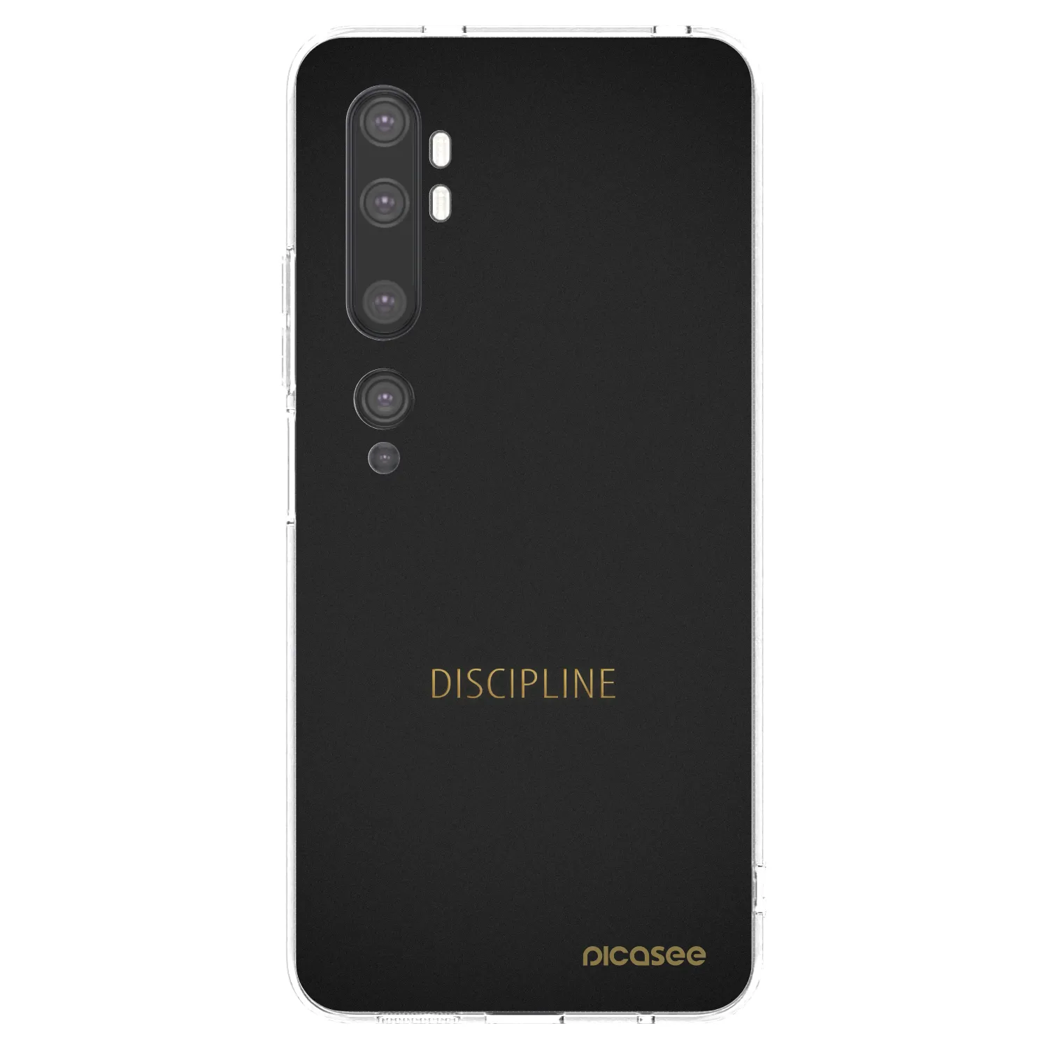 Picasee silikonový průhledný obal pro Xiaomi Mi Note 10 (Pro) - Discipline